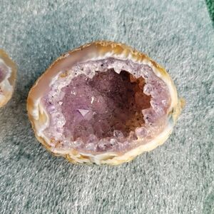 Two Gorgeous Sparkling Geodes Cut in Half